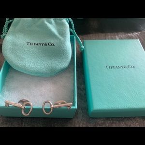 Tiffany & Co silver key cufflinks - never worn!